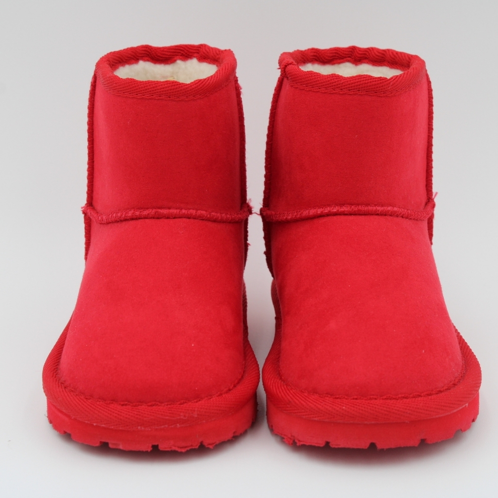 GAP Toddler Girls Red Microsuede Boots – Size 8 - Picture 2 of 6